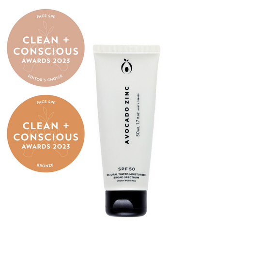 Avocado Zinc - Tinted SPF - Medium-Dark - 50ml - The Bare Theory