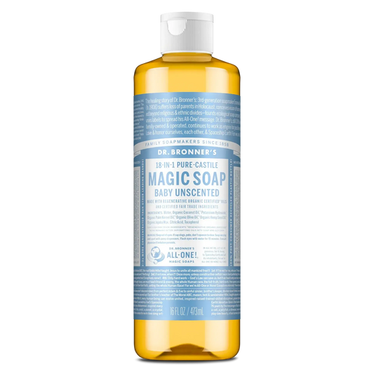 Baby Unscented Pure - Castile Magic Soap 473ml - The Bare Theory