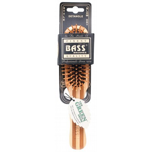 BASS - Bamboo Wood Hair Brush - Professional Style - The Bare Theory