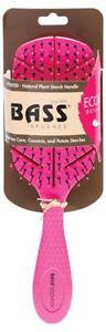 BASS - Eco-Flex Detangler Hair Brush - PINK - The Bare Theory