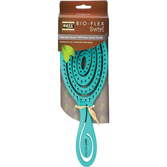 BASS - Eco-Flex Detangler Hair Brush - TEAL - The Bare Theory