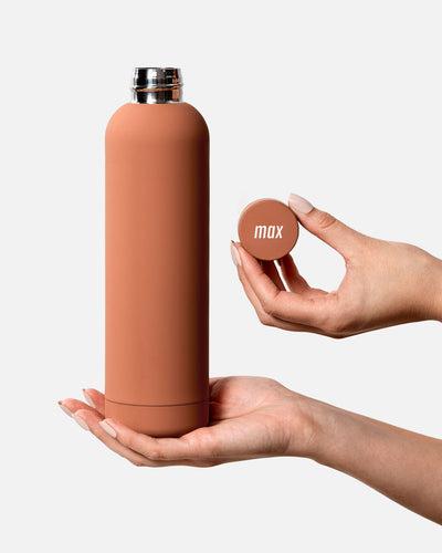 Beysis - Water Bottle 1Litre - Terracotta - The Bare Theory