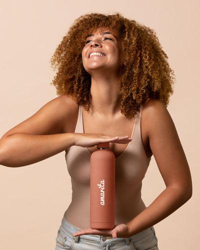 Beysis - Water Bottle 1Litre - Terracotta - The Bare Theory