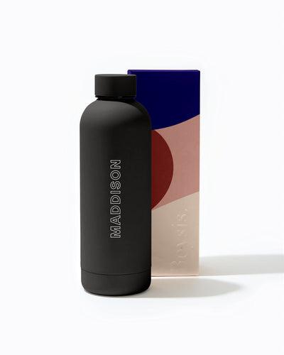 Beysis - Water Bottle 500ml - Black - The Bare Theory