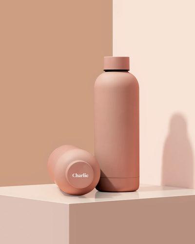 Beysis - Water Bottle 500ml - Blush - The Bare Theory