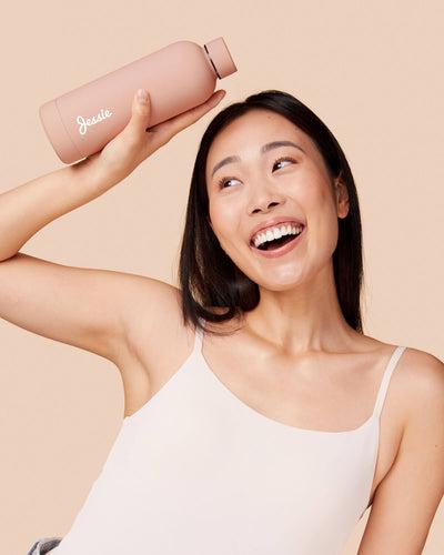 Beysis - Water Bottle 500ml - Blush - The Bare Theory