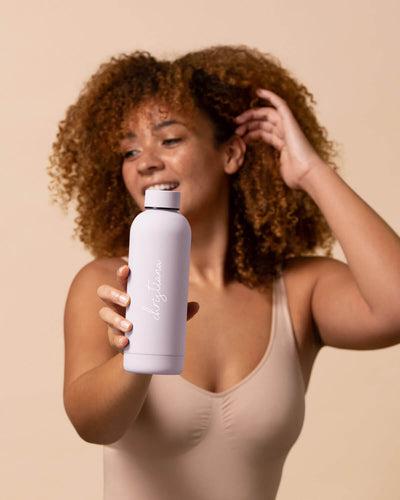 Beysis - Water Bottle 500ml - Mauve - The Bare Theory