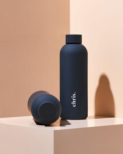 Beysis - Water Bottle 500ml - Navy - The Bare Theory