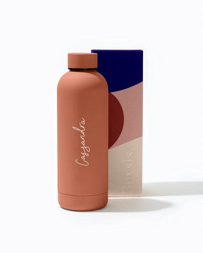 Beysis - Water Bottle 500ml - Terracotta - The Bare Theory