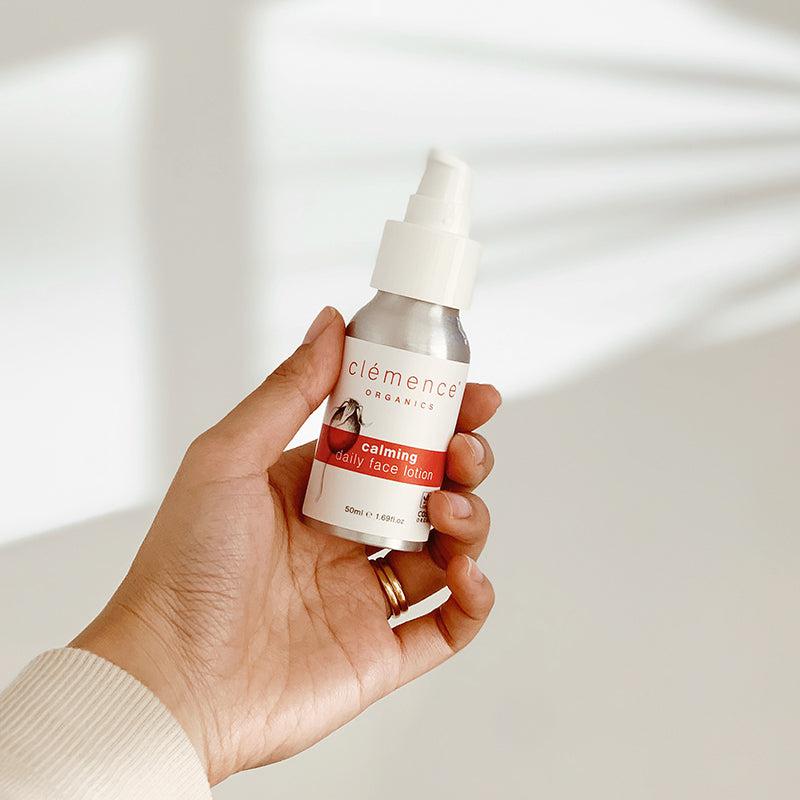 Clemence Organics - Calming Daily Face Lotion - The Bare Theory