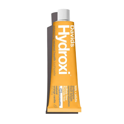 Davids Hydroxi™ - Kids + Adults Whitening and Antiplaque Toothpaste | Orange Vanilla - The Bare Theory
