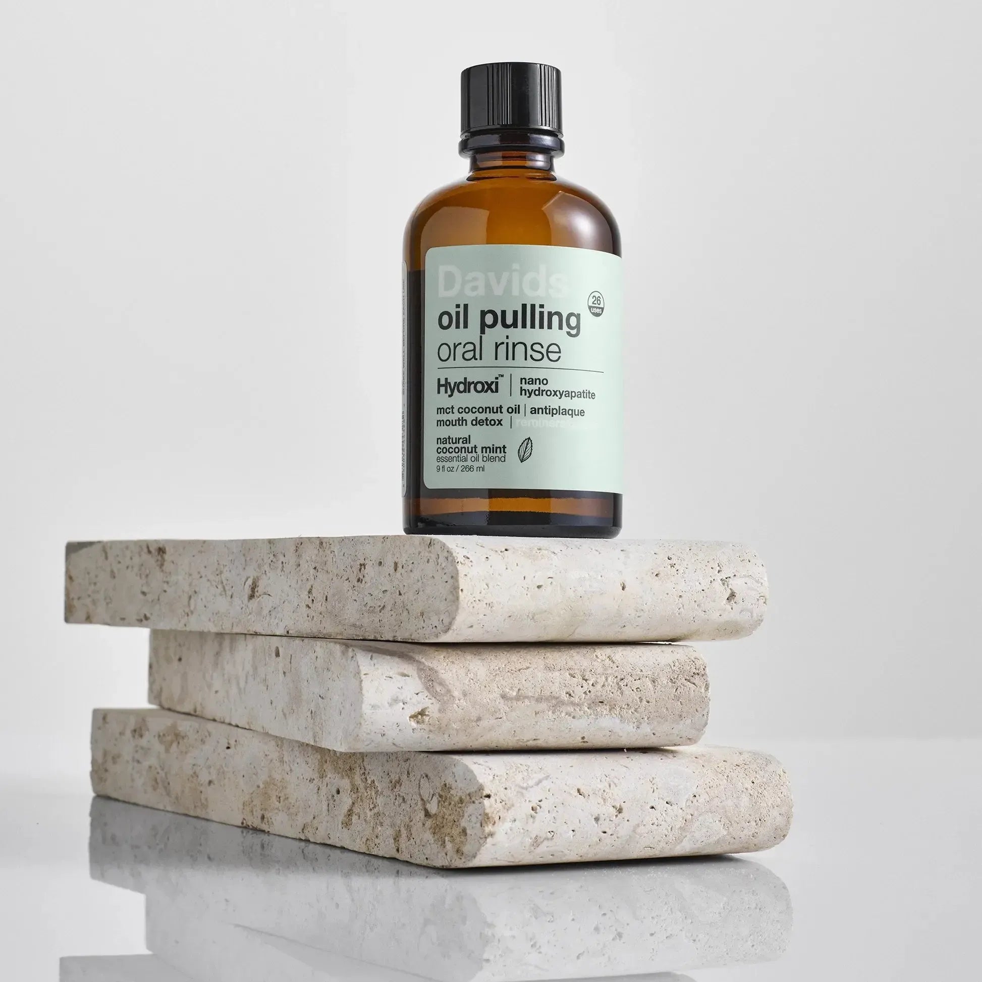 Davids Oil Pulling Oral Rinse with Hydroxyapatite - The Bare Theory
