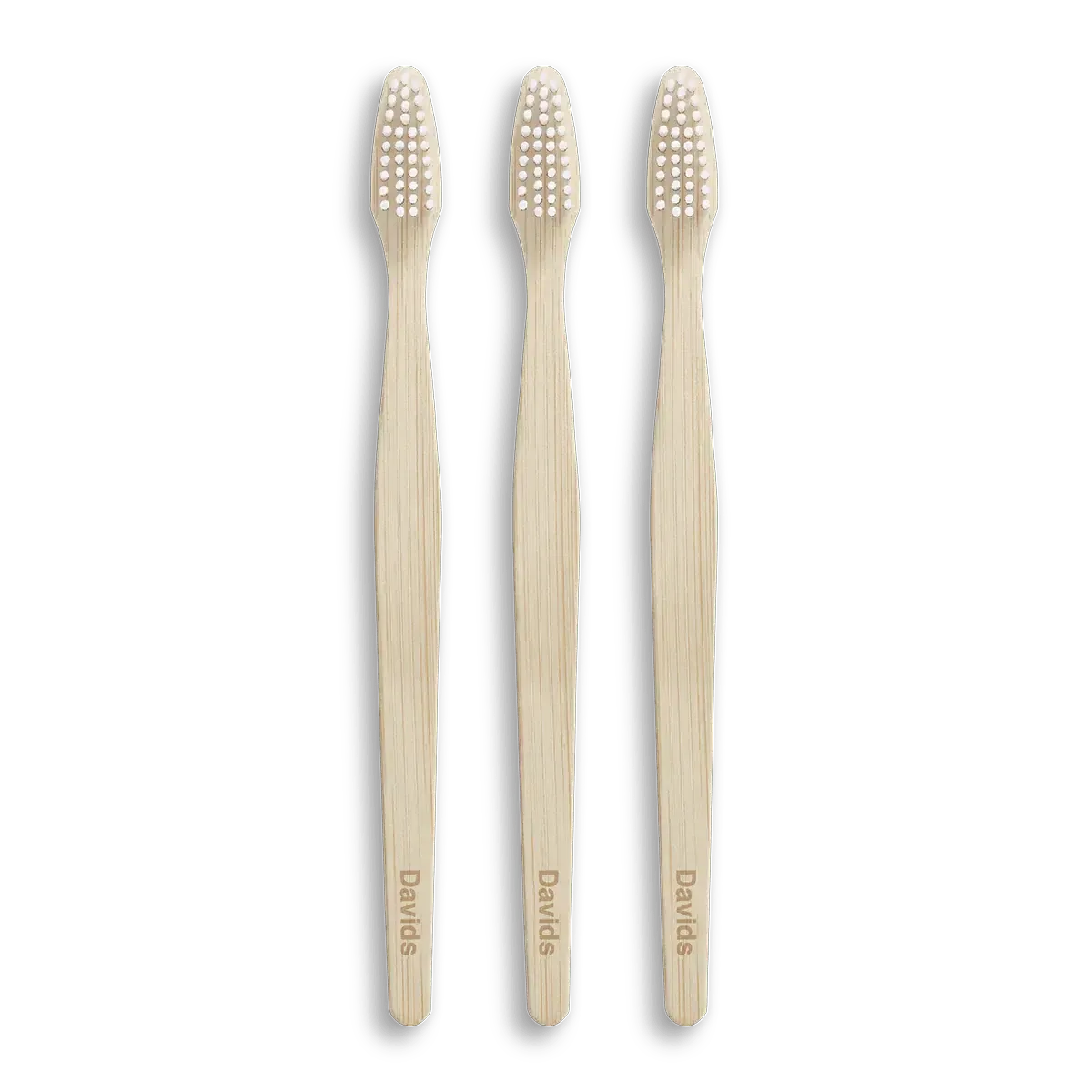 Davids Premium Bamboo Toothbrush / Adult Soft / 3 pack - The Bare Theory
