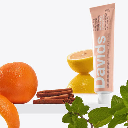 Davids - Premium Toothpaste | Herbal Citrus Peppermint - The Bare Theory