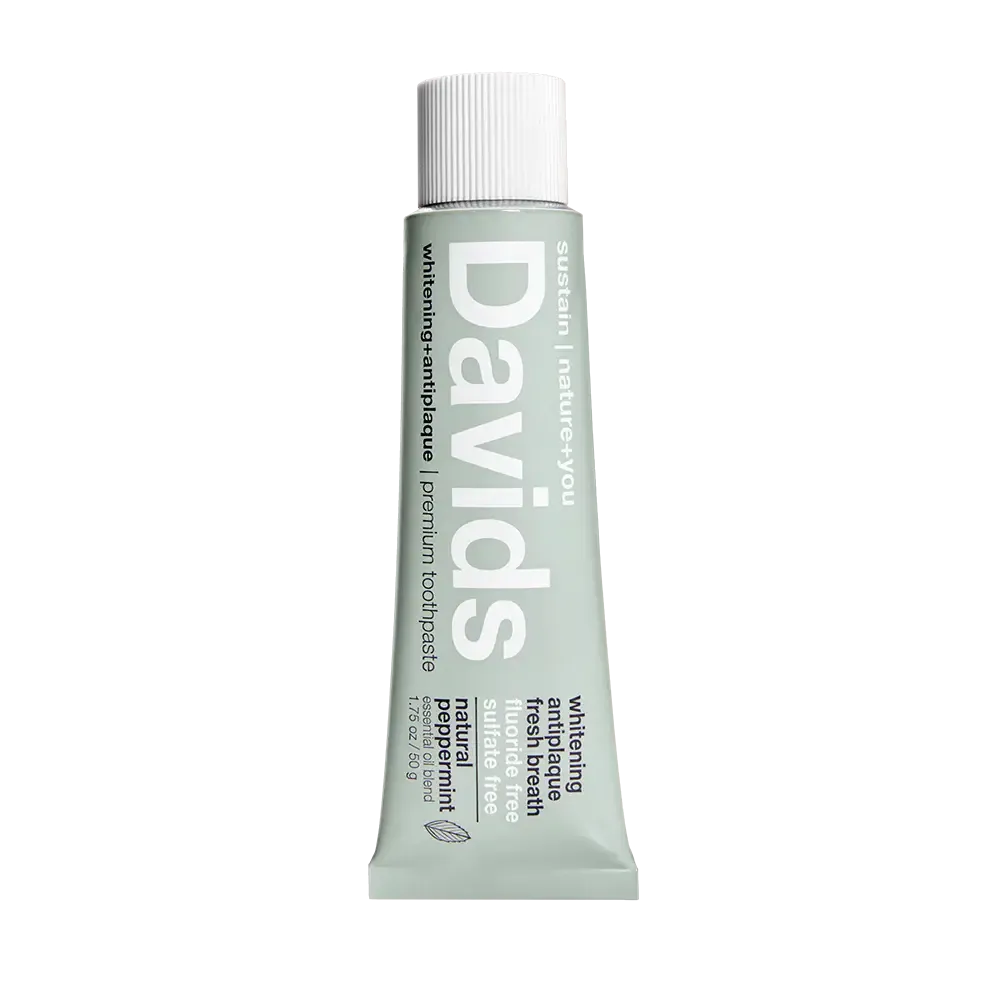 Davids - Whitening + Antiplaque Premium Toothpaste | Peppermint - The Bare Theory