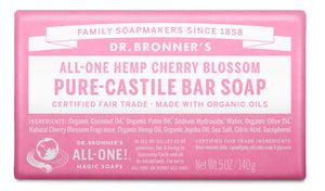 Dr Bronner's - Bar Soap - CHERRY BLOSSOM - The Bare Theory