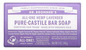 Dr Bronner's - Bar Soap - LAVENDER Dr bronner - The Bare Theory