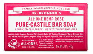 Dr Bronner's - Bar Soap - ROSE - The Bare Theory