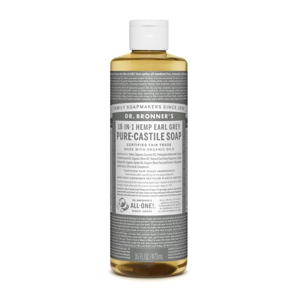 Dr Bronners -Earl Grey Pure Castile Liquid 473ml - The Bare Theory
