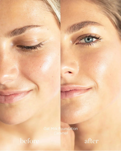 Ere Perez - Oat Milk Foundation - Caramel - The Bare Theory