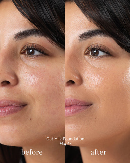 Ere Perez - Oat Milk Foundation - Maple - The Bare Theory