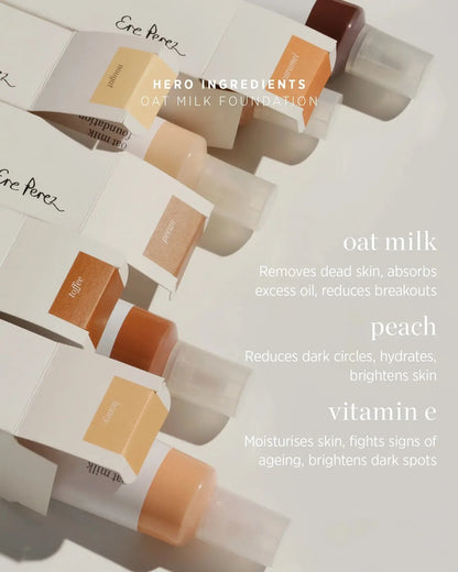 Ere Perez - Oat Milk Foundation - Pecan - 30ml - The Bare Theory
