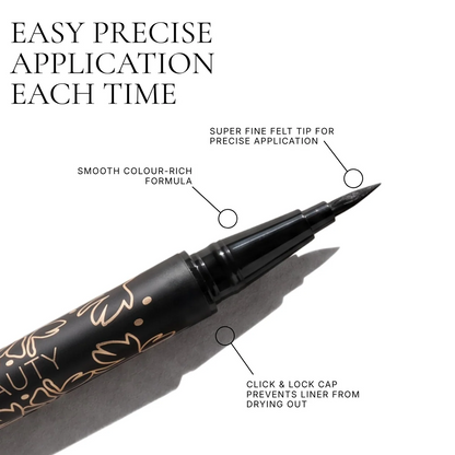 Fitglow Beauty - Liquid Eyeliner - Black - The Bare Theory