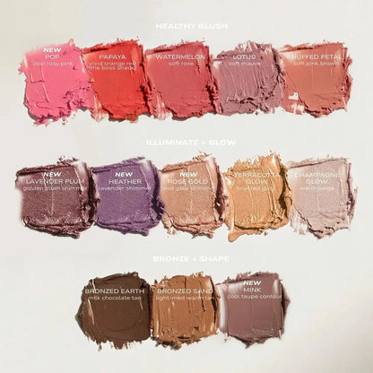 Fitglow Beauty - Multi-Use Pressed + Cream Colour Refills - NEW!!! - The Bare Theory