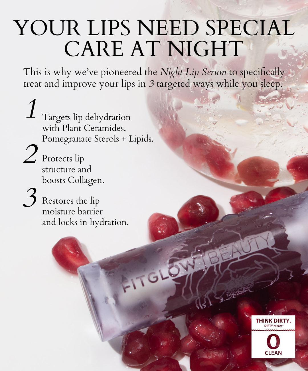 Fitglow Beauty - Night Lip Serum - The Bare Theory