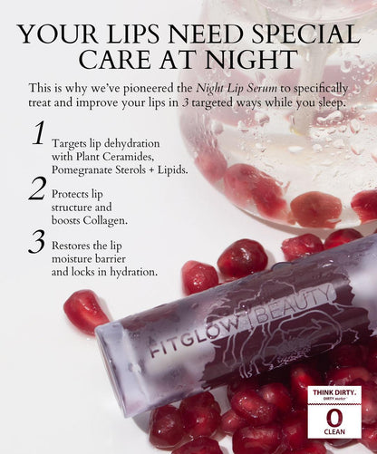 Fitglow Beauty - Night Lip Serum - The Bare Theory
