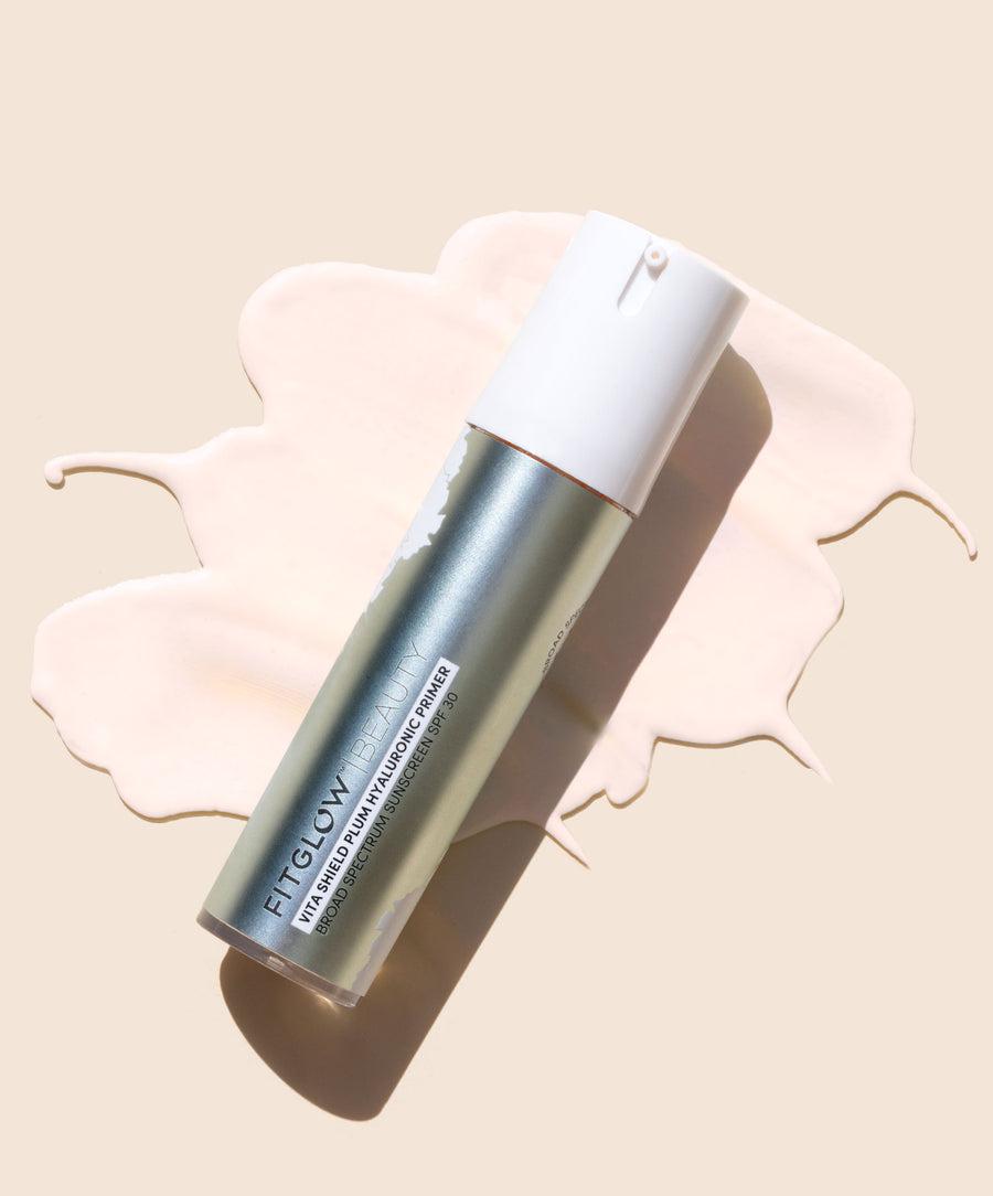 Fitglow Beauty - Vita Shield Plum Hyaluronic Primer SPF 30 - The Bare Theory