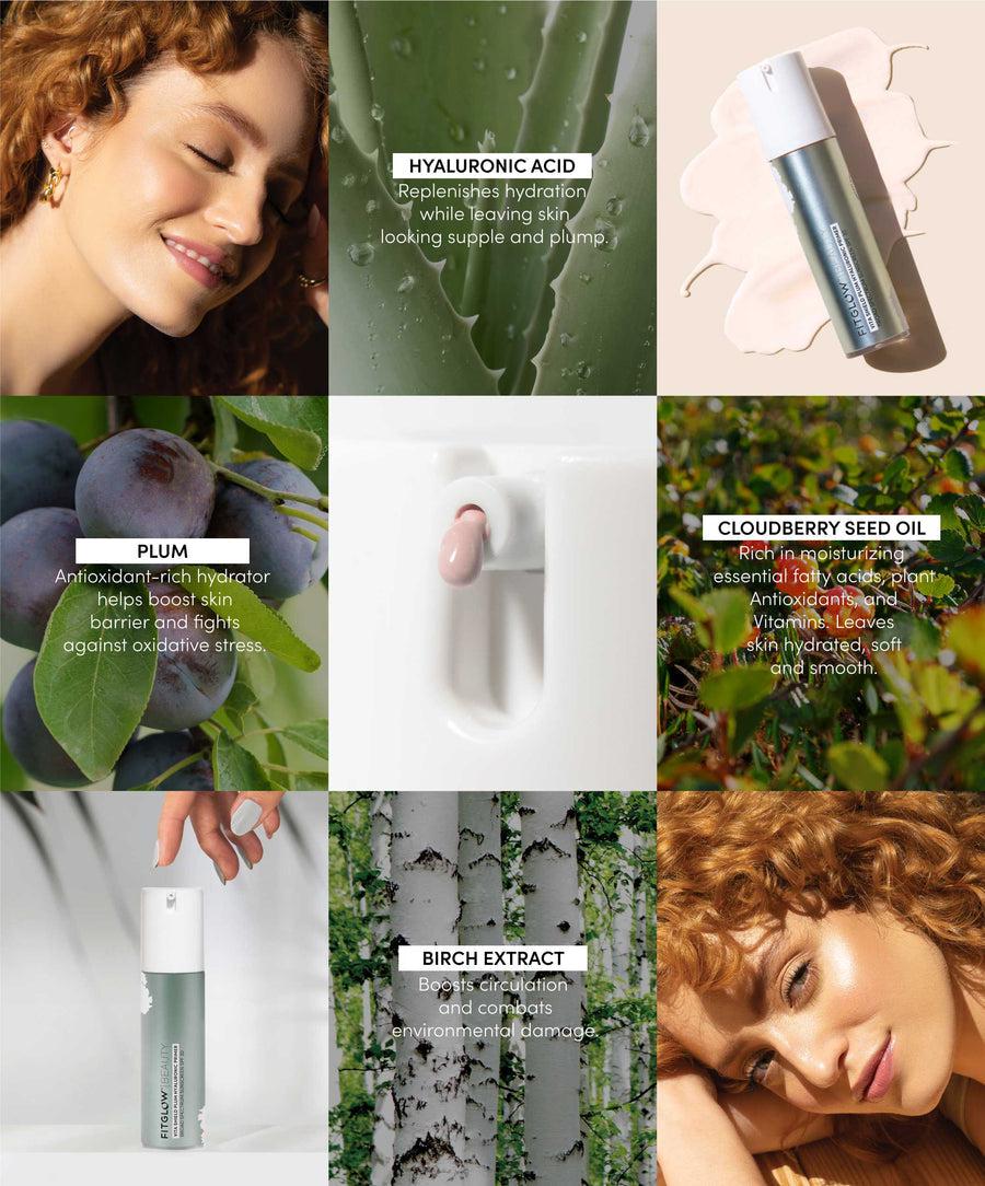 Fitglow Beauty - Vita Shield Plum Hyaluronic Primer SPF 30 - The Bare Theory