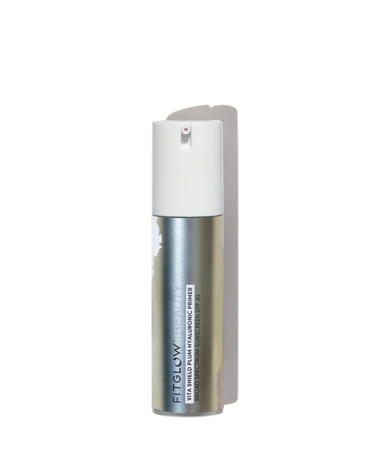 Fitglow Beauty - Vita Shield Plum Hyaluronic Primer SPF 30 - The Bare Theory