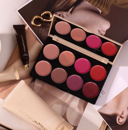 FITGLOW- Lip Colour Cream Palette (8 shades) - The Bare Theory