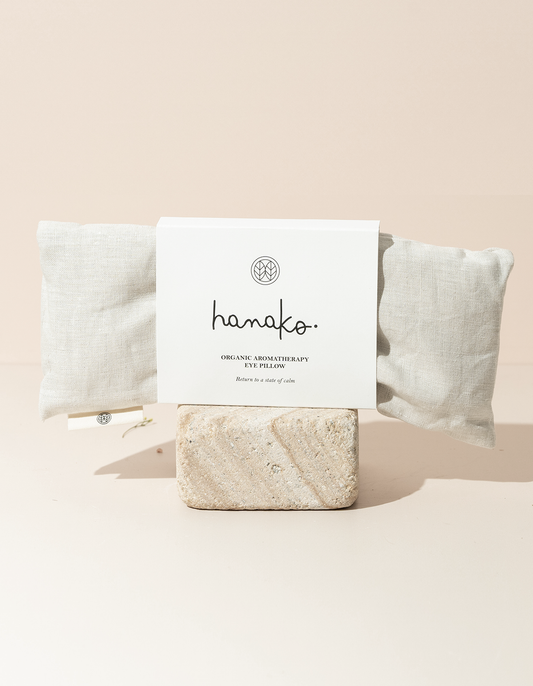 Hanako - Lavender Beige Aromatherapy Eye Pillow - The Bare Theory