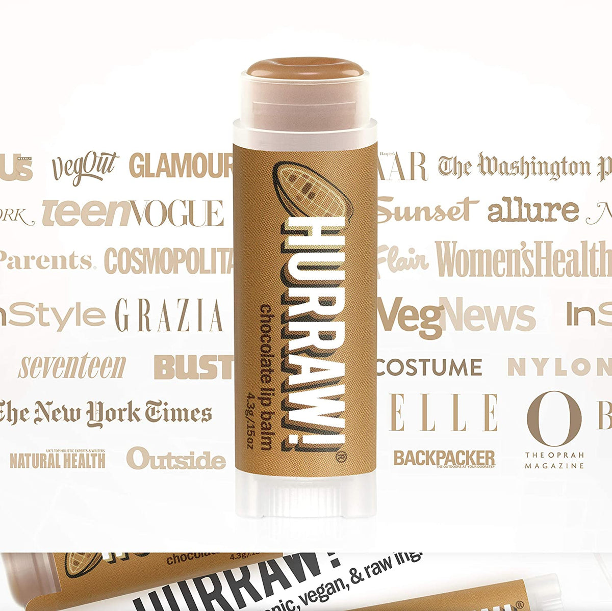 Hurraw! Balms - Chocolate Lip Balm 4.8g - The Bare Theory