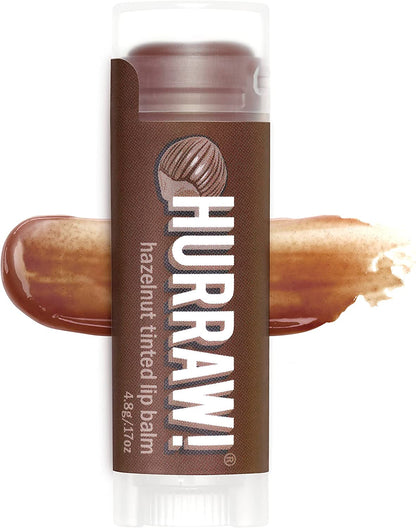 Hurraw! Balms - Hazelnut Tinted Lip Balm 4.8g - The Bare Theory