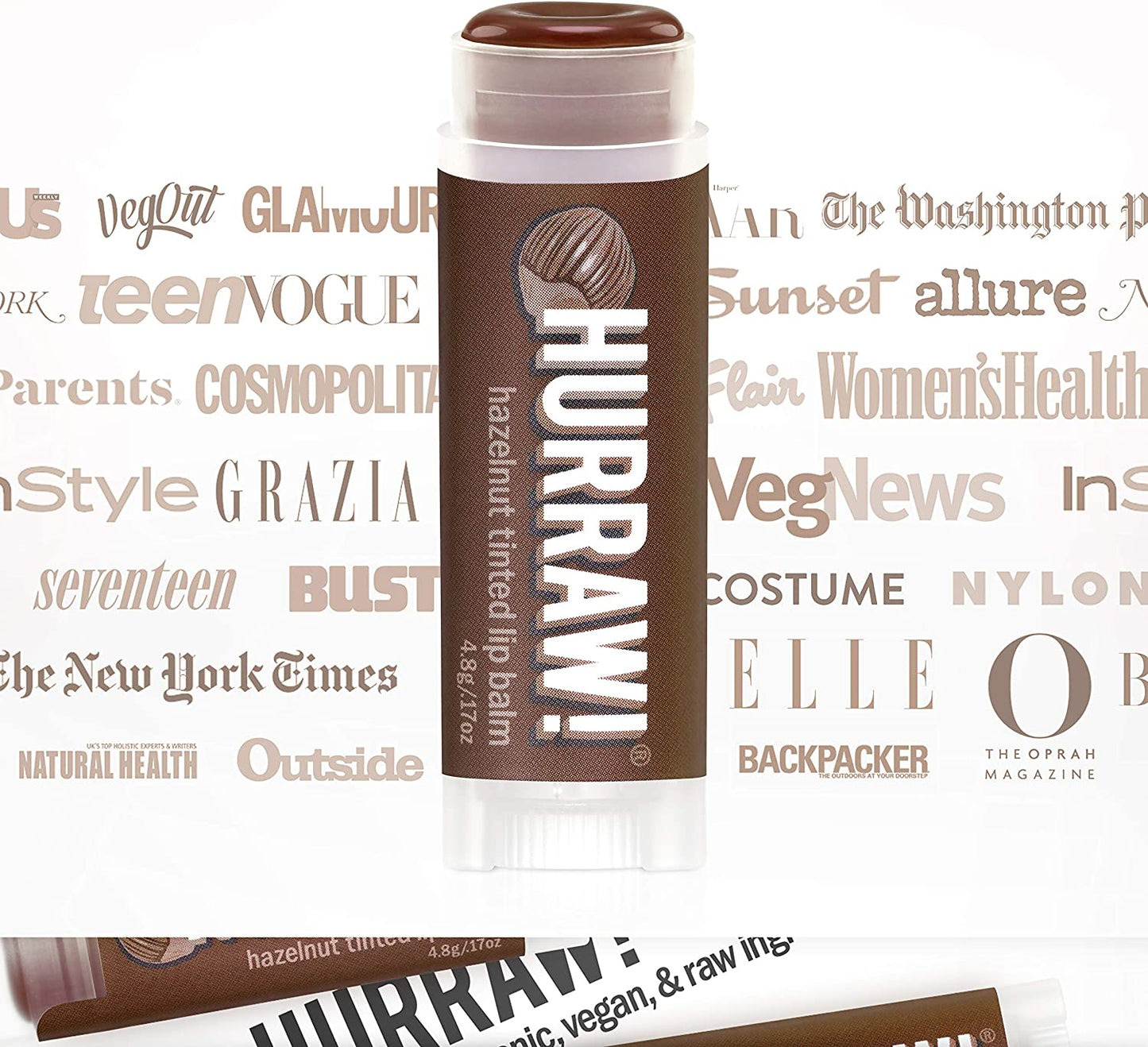 Hurraw! Balms - Hazelnut Tinted Lip Balm 4.8g - The Bare Theory