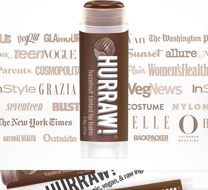 Hurraw! Balms - Hazelnut Tinted Lip Balm 4.8g - The Bare Theory