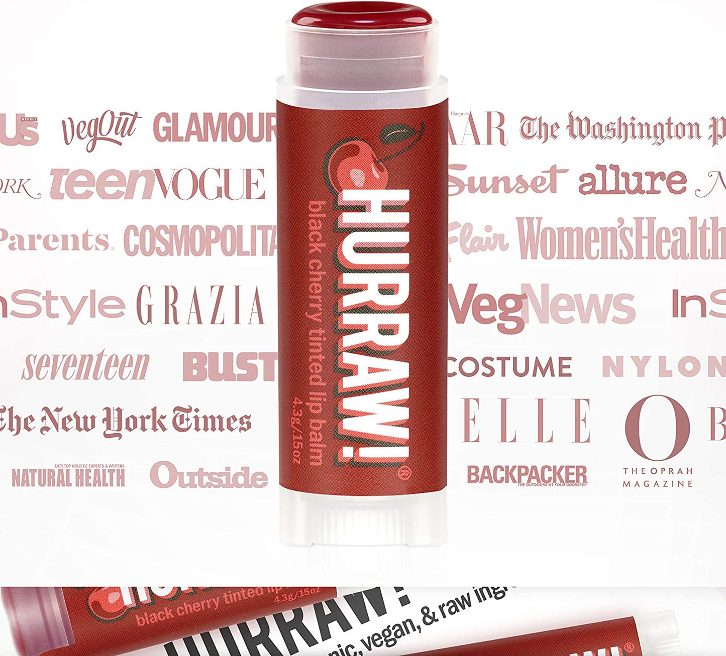 Hurraw! Balms - HR Black Cherry Lip Balm 4.8g - The Bare Theory