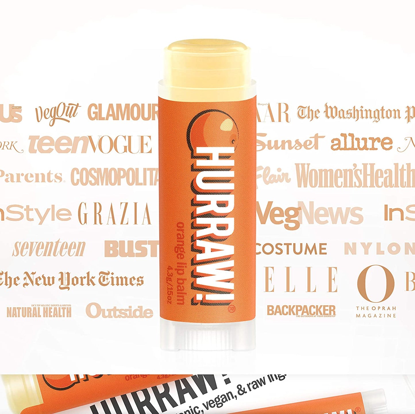 Hurraw! Balms - Orange Lip Balm 4.8g - The Bare Theory