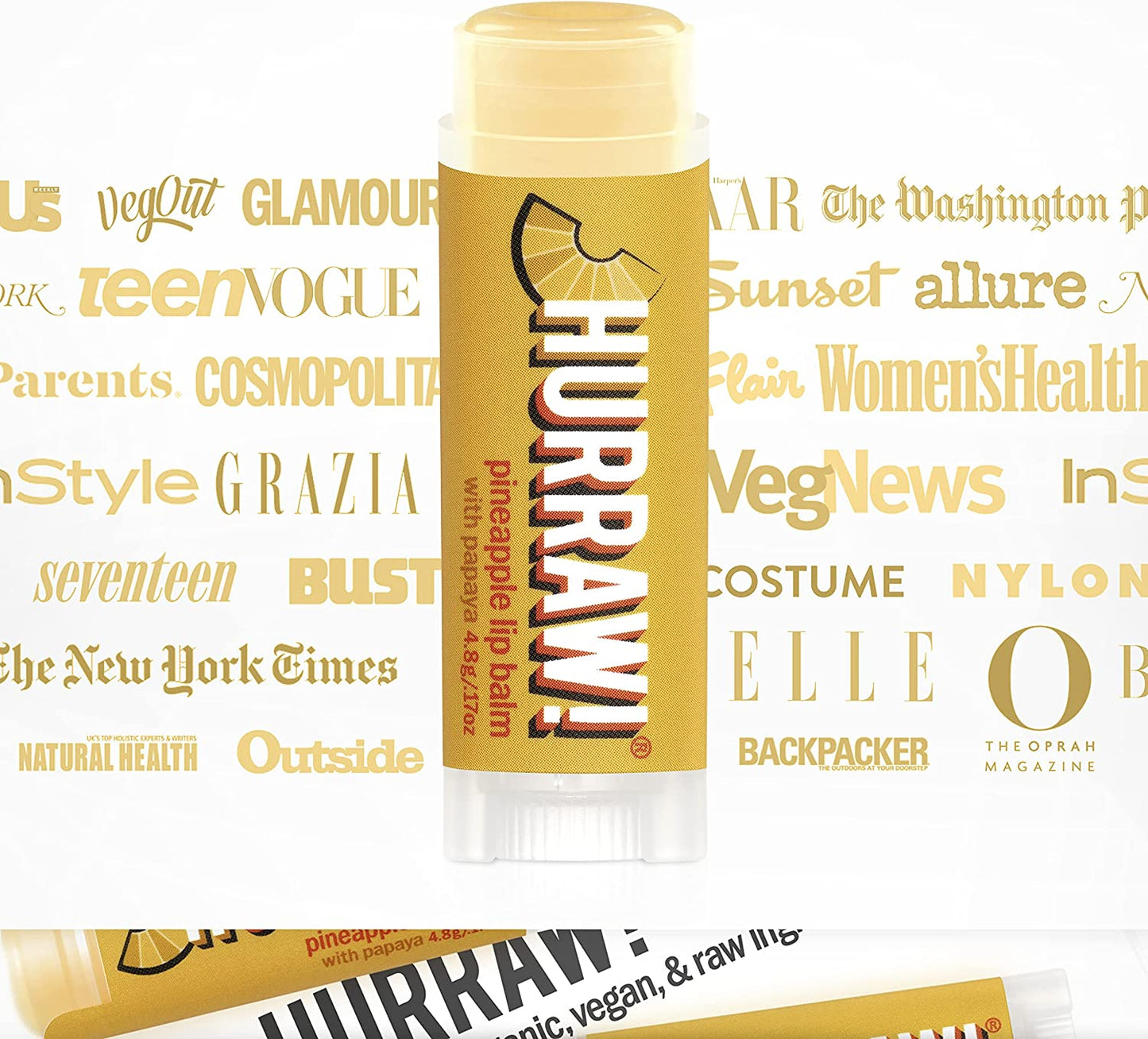 Hurraw! Balms - Pineapple + Papaya Lip Balm 4.8g - The Bare Theory