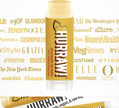 Hurraw! Balms - Pineapple + Papaya Lip Balm 4.8g - The Bare Theory