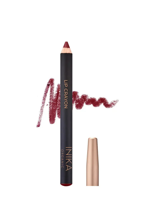 INIKA Organic Lip Crayon - Crimson - The Bare Theory