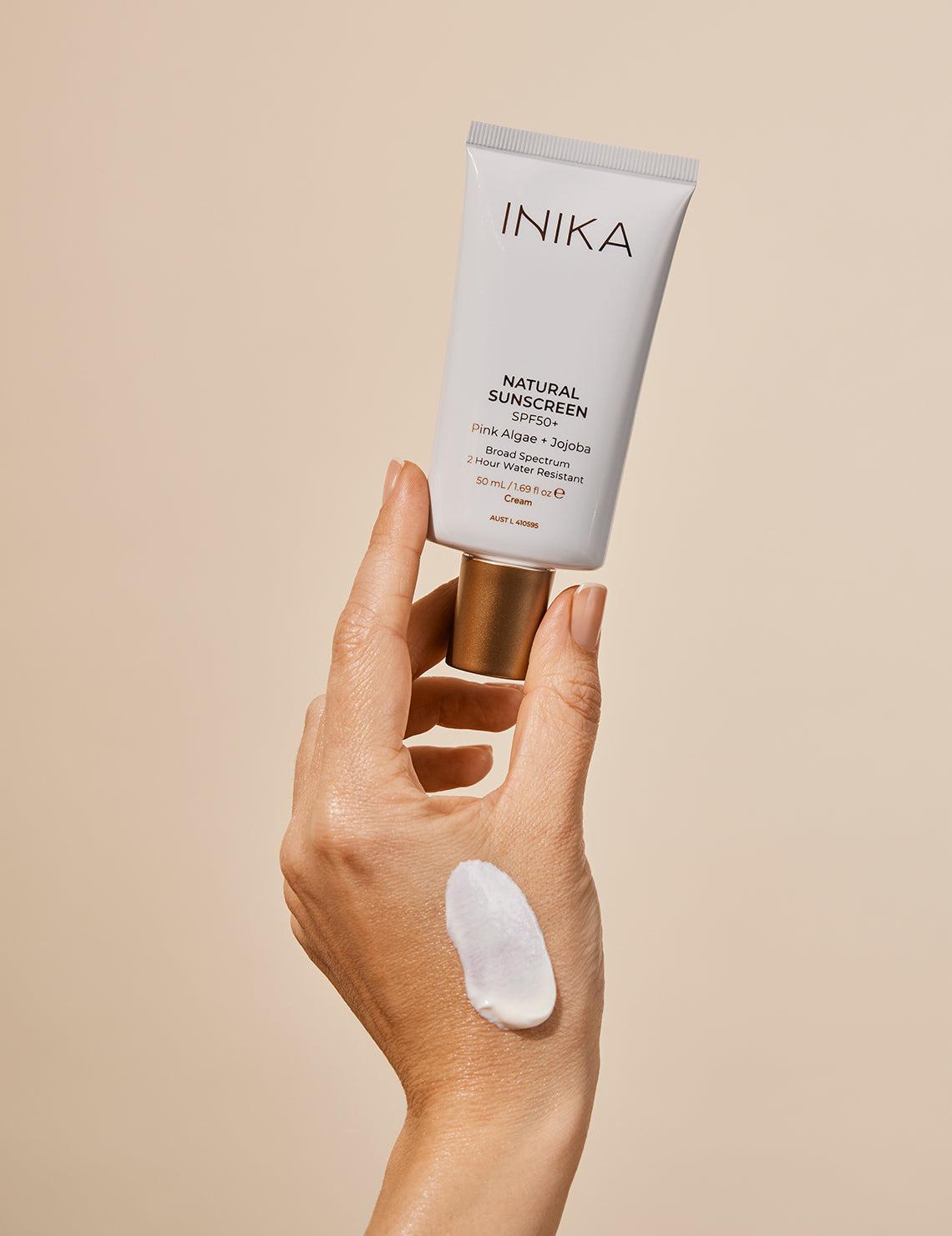 INIKA Organic Natural Sunscreen SPF50+ 50mL - The Bare Theory