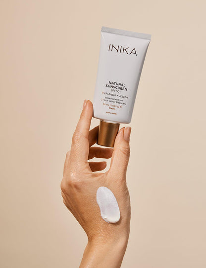 INIKA Organic Natural Sunscreen SPF50+ 50mL - The Bare Theory