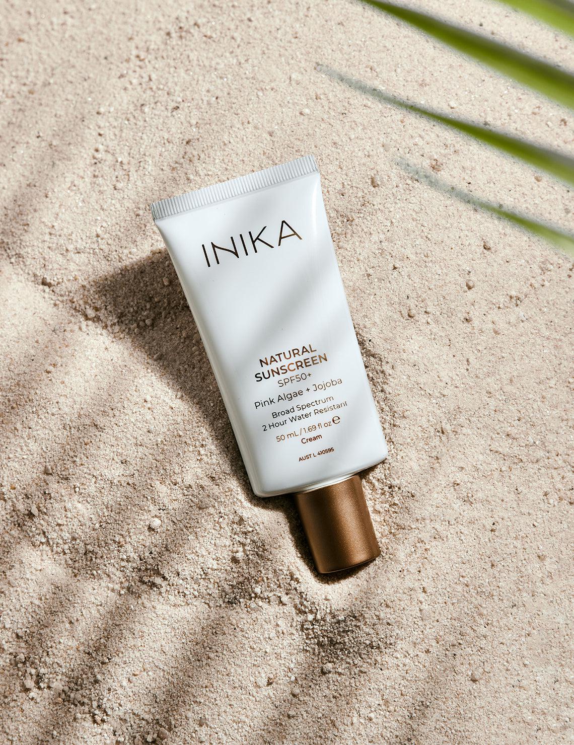 INIKA Organic Natural Sunscreen SPF50+ 50mL - The Bare Theory