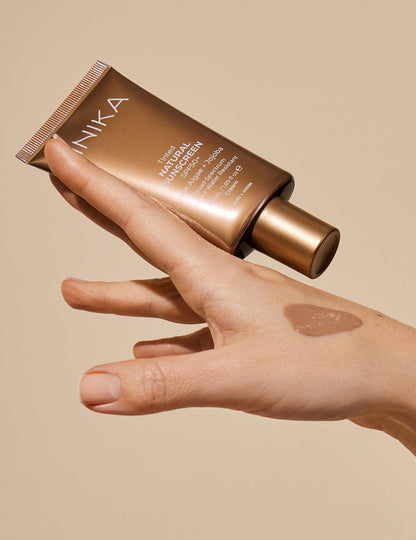 INIKA Organic Natural Sunscreen SPF50+ 50mL - TINTED - The Bare Theory