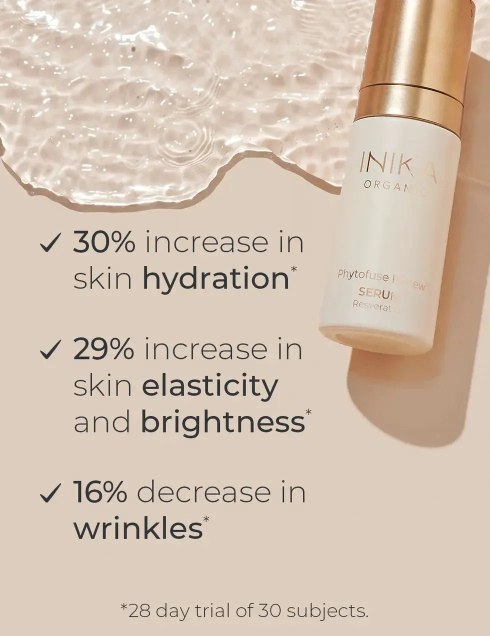 INIKA Organic - Phytofuse Renew Serum 30ml - The Bare Theory