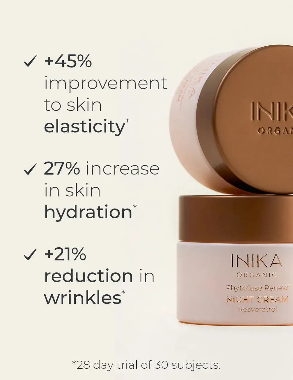 Inika - Phytofuse Renew Night Cream 50ml - The Bare Theory